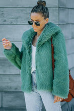 Load image into Gallery viewer, Faux Fur Jacket with Side Pockets
