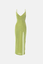 Load image into Gallery viewer, Spaghetti Strap Deep V Split Dress