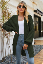 Load image into Gallery viewer, Dropped Shoulder Longline Cardigan with Pockets