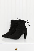 Load image into Gallery viewer, Legend Fall Mood Drawstring Heeled Ankle Booties