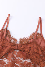 Load image into Gallery viewer, Lace Spaghetti Straps Cutout Bodysuit