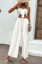 Load image into Gallery viewer, Smocked Tube Top and Wide Leg Pants Set
