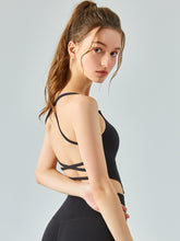 Load image into Gallery viewer, Scoop Neck Sleeveless Sports Tank Top