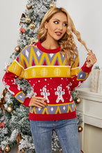 Load image into Gallery viewer, Christmas Snowman Round Neck Sweater