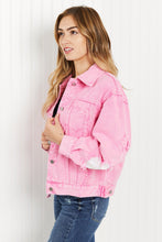 Load image into Gallery viewer, Andree by Unit Starstruck Full Size Sequin Star Patch Denim Jacket