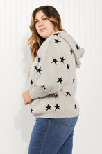Load image into Gallery viewer, Heimish All of the Stars Full Size Star Hooded Sweater