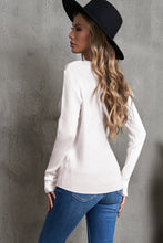 Load image into Gallery viewer, One-Shoulder Long Sleeve Ribbed Top