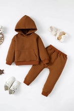 Load image into Gallery viewer, Kids Textured Hoodie and Joggers Set