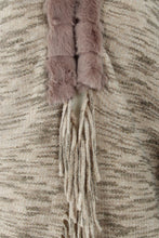 Load image into Gallery viewer, Heathered Dolman Sleeve Fringed Poncho