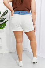 Load image into Gallery viewer, Judy Blue Desiree Full Size High Waisted Two-Tone Shorts