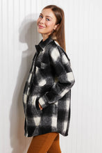 Load image into Gallery viewer, Zenana Autumn Evening Full Size Plaid Longline Shacket