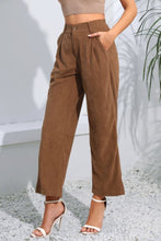 Load image into Gallery viewer, Buttoned Straight Hem Long Pants