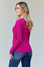 Load image into Gallery viewer, Zenana Half-Snap Waffle-Knit Top