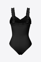 Load image into Gallery viewer, Ribbed Ruffle Trim Sleeveless Bodysuit
