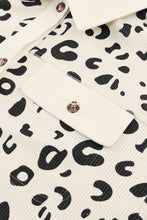 Load image into Gallery viewer, Leopard Curved Hem Corduroy Shirt Jacket