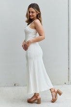 Load image into Gallery viewer, Culture Code Look At Me Full Size Notch Neck Maxi Dress with Slit in Ivory