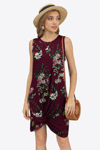 Load image into Gallery viewer, Tie-Dye Twisted Round Neck Sleeveless Dress