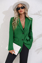 Load image into Gallery viewer, Lapel Collar Long Sleeve Blazer