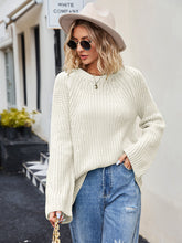 Load image into Gallery viewer, Raglan Sleeve Waffle Knit Sweater