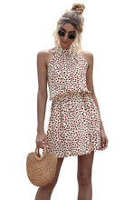Load image into Gallery viewer, Printed Sleeveless Halter Dress