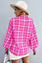 Load image into Gallery viewer, Printed Lantern Sleeve Button-Up Shirt