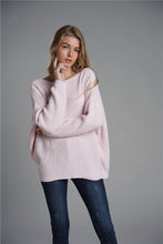 Load image into Gallery viewer, Rib-Knit Surplice Reversible Sweater