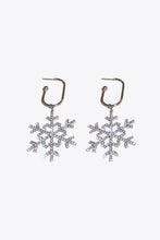 Load image into Gallery viewer, Rhinestone Snowflake-Shaped Earrings