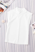 Load image into Gallery viewer, Mock Neck Cap Sleeve Blouse