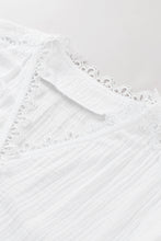 Load image into Gallery viewer, Spliced Lace High-Low Blouse
