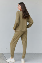 Load image into Gallery viewer, Zenana Rest and Relaxation Full Size Run Lounge Set in Khaki