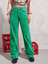 Load image into Gallery viewer, High-Rise Pocketed Wide Leg Jeans