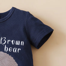 Load image into Gallery viewer, Baby Boy Bear Graphic T-Shirt and Animal Print Shorts Set