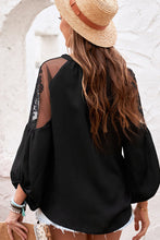 Load image into Gallery viewer, Mesh Lace Long Sleeve Top
