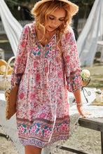 Load image into Gallery viewer, Bohemian Balloon Sleeve Dress DIBS BOHO