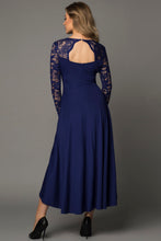 Load image into Gallery viewer, Lace High-Low V-Neck Dress