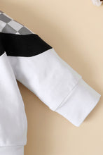 Load image into Gallery viewer, Baby Boy Checkered Color Block Hoodie and Joggers Set