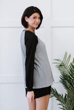 Load image into Gallery viewer, Doe & Rae Small Town Full Size Run Waffle Knit Baseball Tee