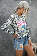 Load image into Gallery viewer, Camouflage Rodeo Graphic Long Sleeve Top