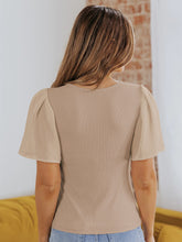 Load image into Gallery viewer, V Neck Flutter Sleeve Top