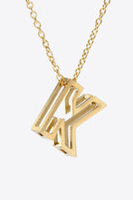 Load image into Gallery viewer, K to T Letter Pendant Necklace DIBS K-T