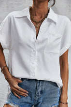 Load image into Gallery viewer, Satin Button Down Collared Shirt