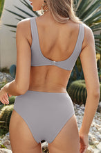 Load image into Gallery viewer, Backless Crop Top Two-Piece Bikini Set