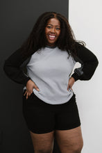 Load image into Gallery viewer, Doe & Rae Small Town Full Size Run Waffle Knit Baseball Tee