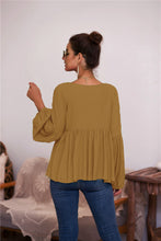 Load image into Gallery viewer, Puff Long Sleeve Pleated Top