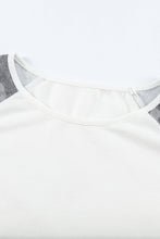 Load image into Gallery viewer, Camouflage and Stripe Print Raglan Top