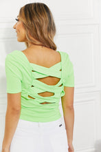 Load image into Gallery viewer, White Birch Aloe You Very Much Full Size Short Sleeve Top