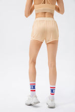 Load image into Gallery viewer, Faux Layered Elastic Waist Pocket Active Shorts