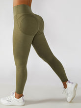 Load image into Gallery viewer, Elastic Waistband Cropped Sports Leggings