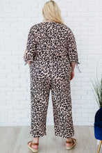 Load image into Gallery viewer, Plus Size Leopard Jumpsuit with Pockets