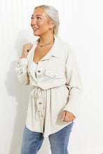 Load image into Gallery viewer, Cotton Bleu Coming to You Full Size Faux Suede Shacket